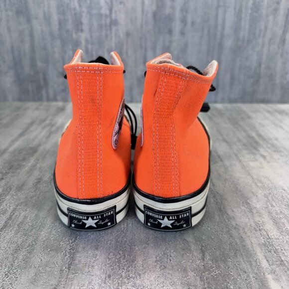 NEW BRIGHT ORANGE CONVERSE CHUCK TAYLOR ALLSTAR HI TOP CT-70 MENS 4.5 WOMENS 6.5 - Picture 4 of 8